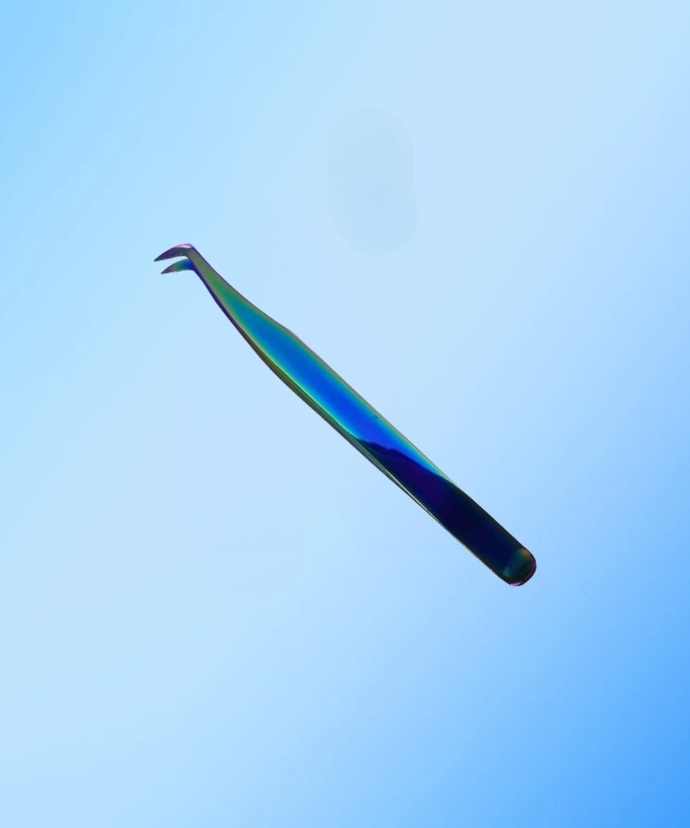 Eyelash extension tweezers